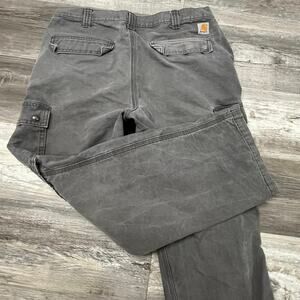Carhartt Gray Mens 36x29 Workwear Work Utility Relaxed Fit‎ Canvas Cargo Pants